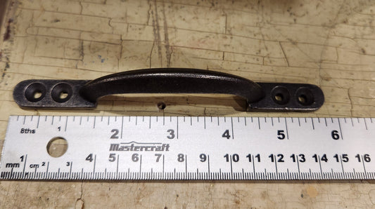 Sash Handle 4 Hole Cast Antique Iron 6 inch