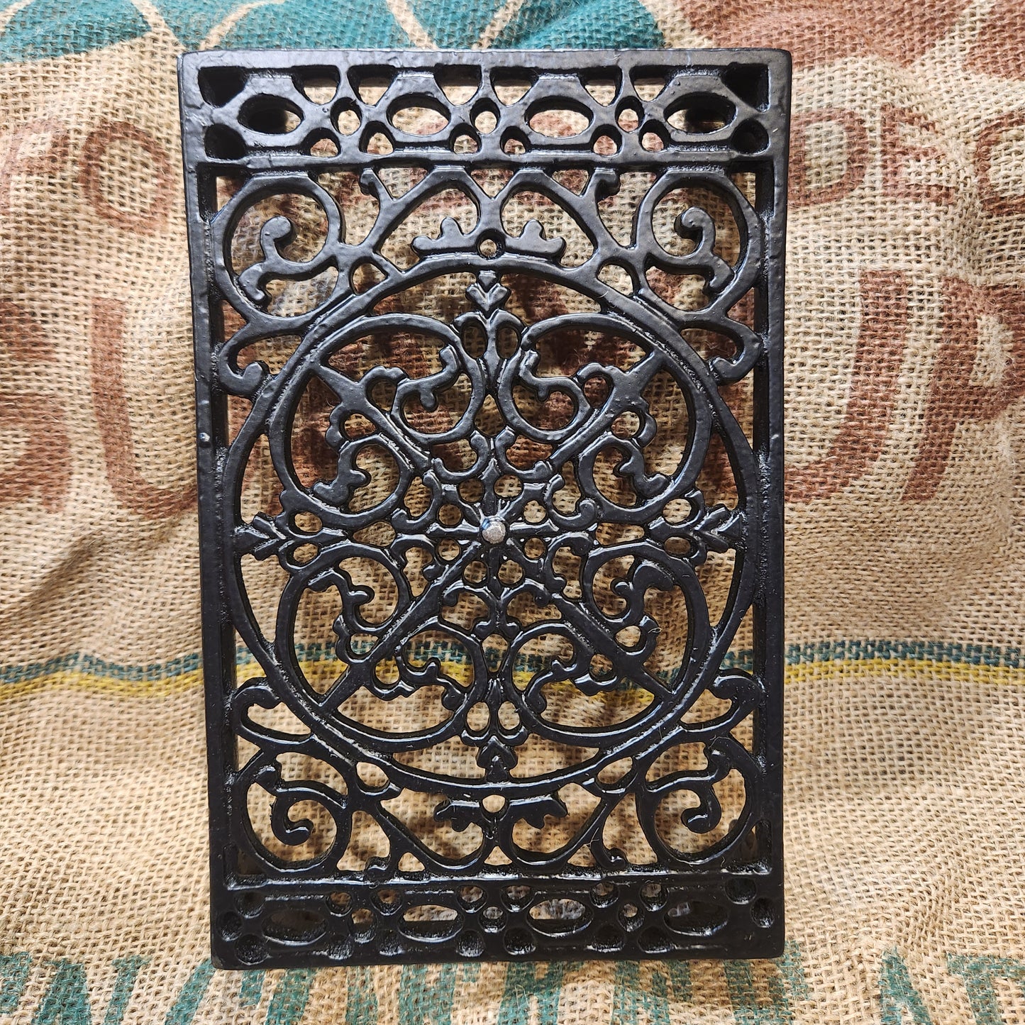 Black Powder Air Brick or Trivet - Pot Stand 6" x 9"