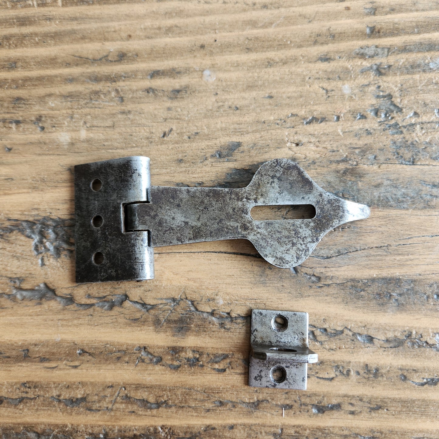 Hasp & Staple - Cast Antique Iron or Rusted Finish