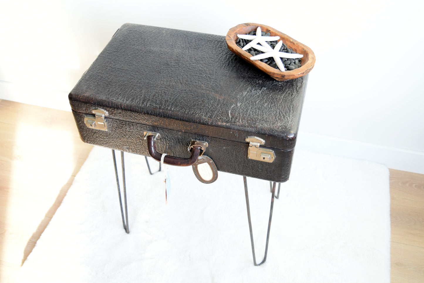 Vintage Table Suitcase