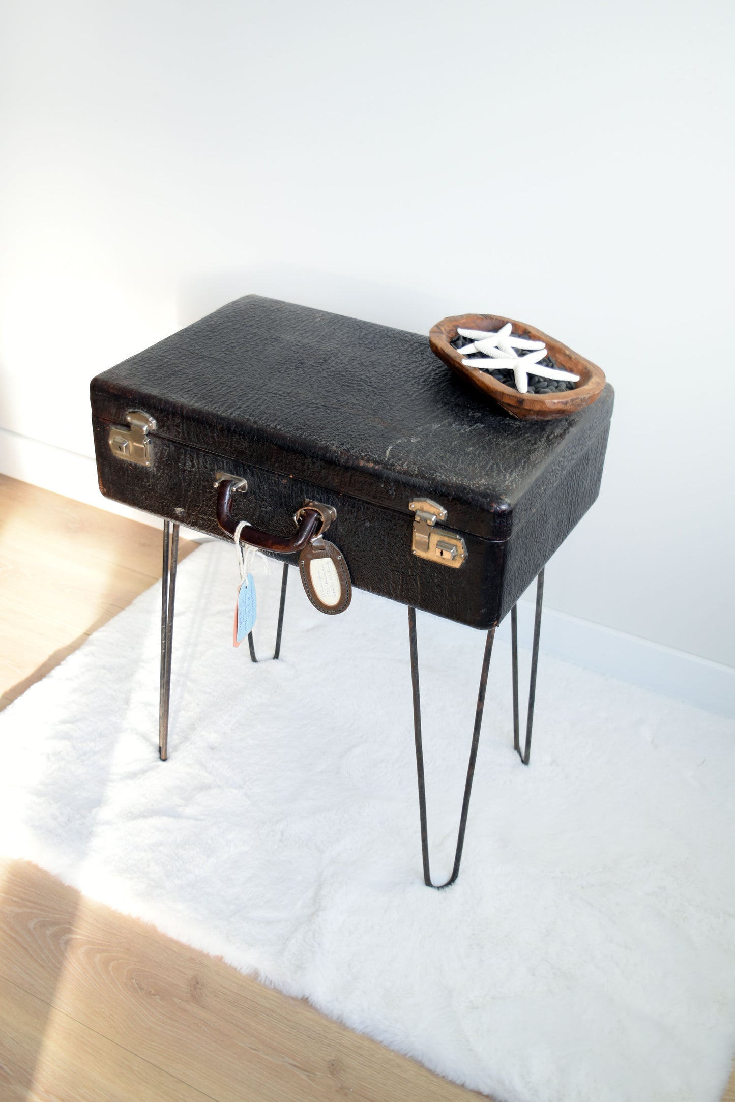 Vintage Table Suitcase