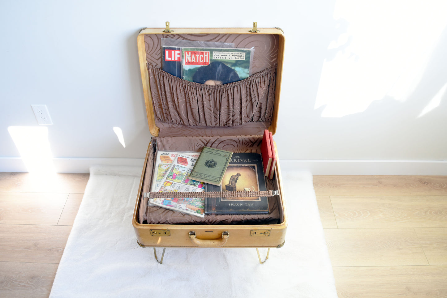 Yellow Suitcase Table