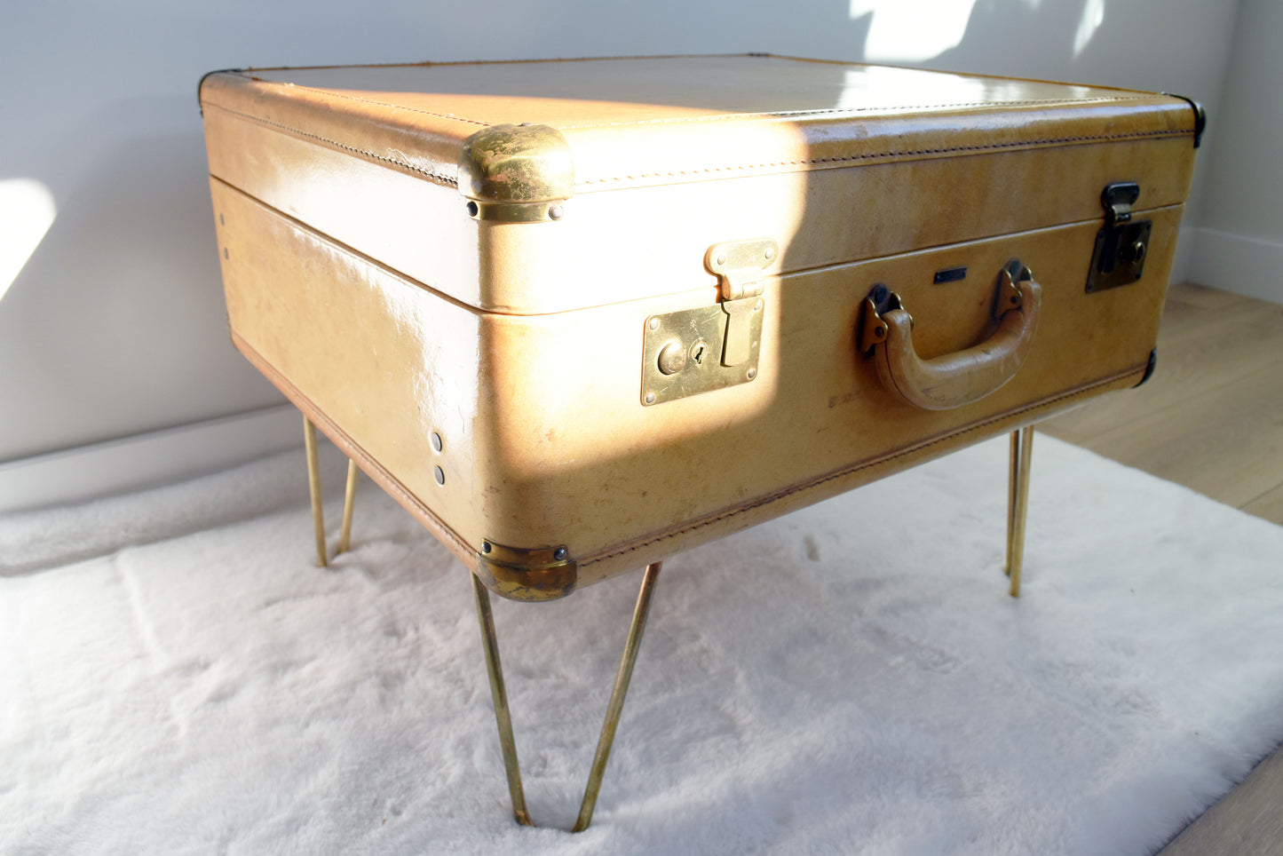 Yellow Suitcase Table