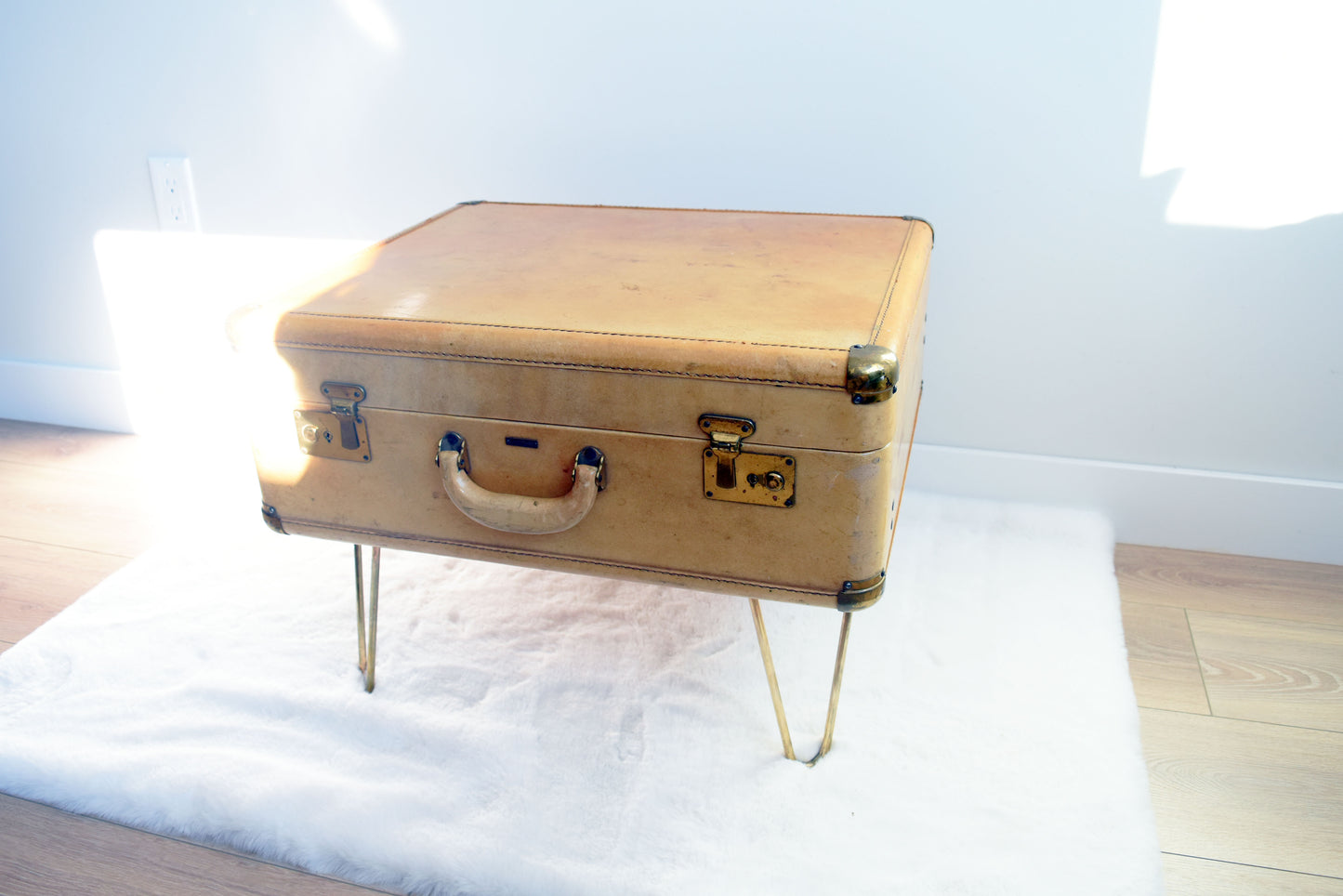 Yellow Suitcase Table