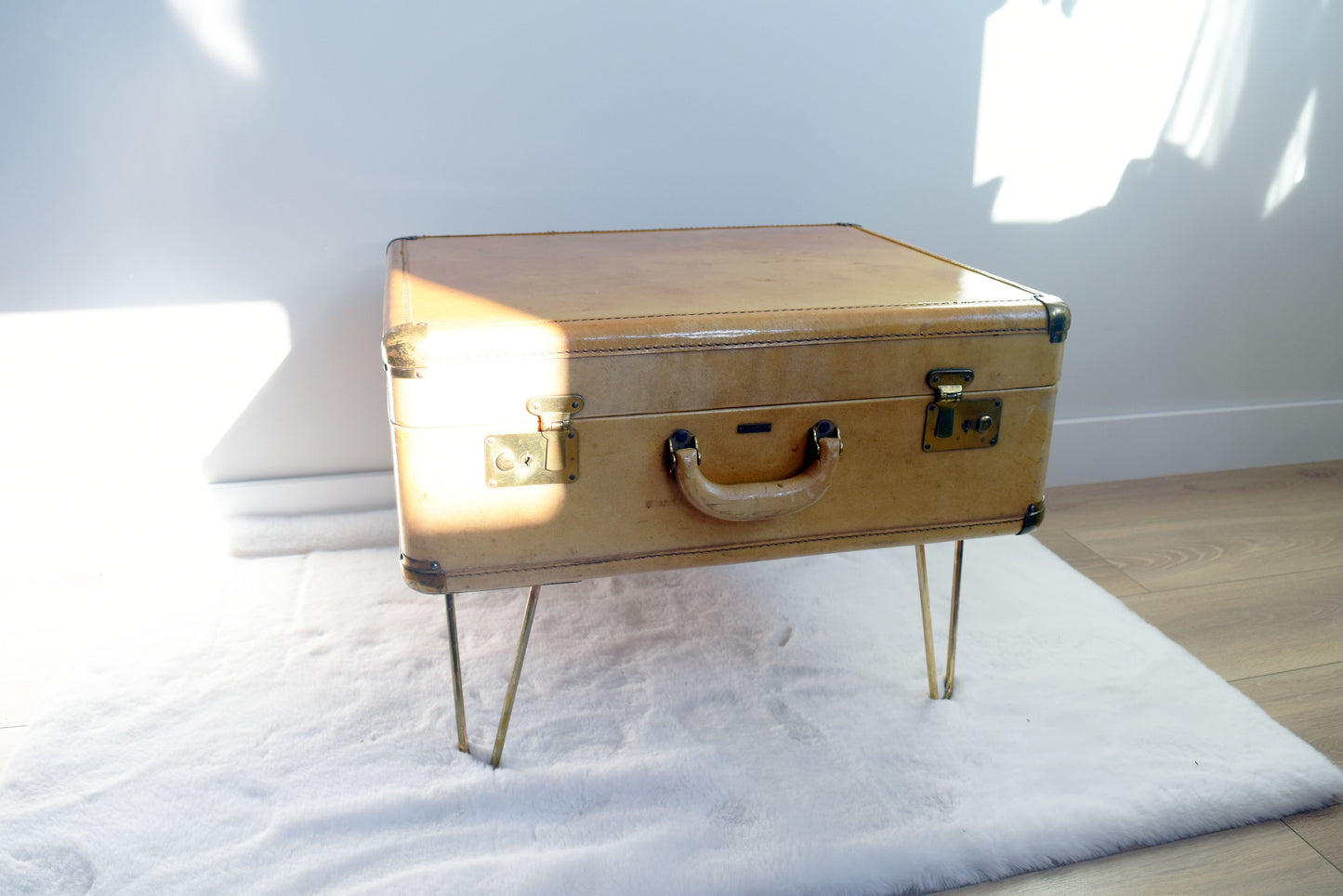 Yellow Suitcase Table