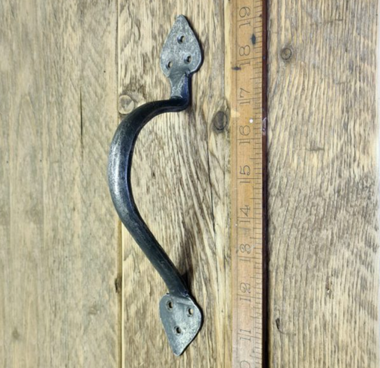 Pull Handle MARSHALL Unequal Hand Forged Antique Iron 255mm