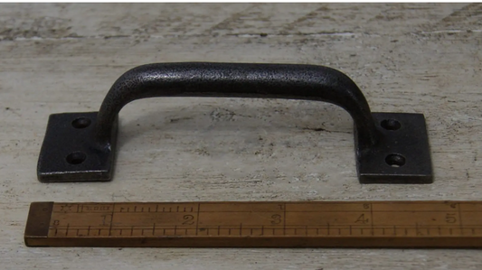 Sash Handle Square End Cast Antique Iron 125mm