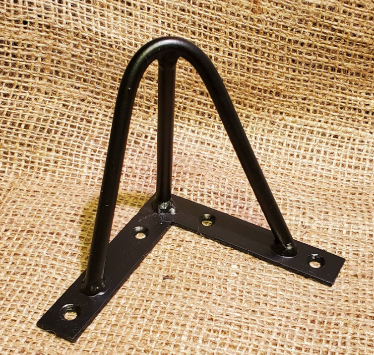 Hairpin Leg Furniture Support 4" Black - 3 Prong