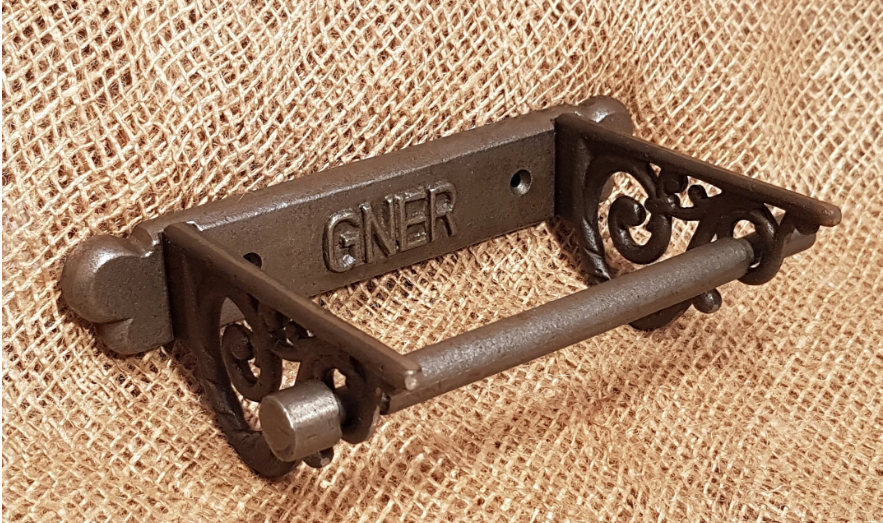 The 'GNER' Back Vintage - Toilet Paper Holder - Antique iron finish