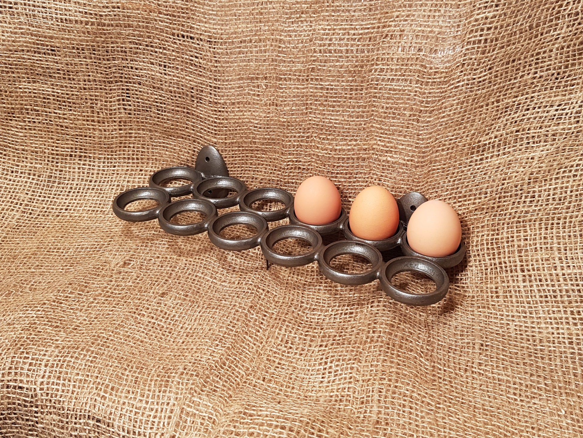 Cast Iron Eggs Storage Tray, Cast Iron Table Eggs Holder