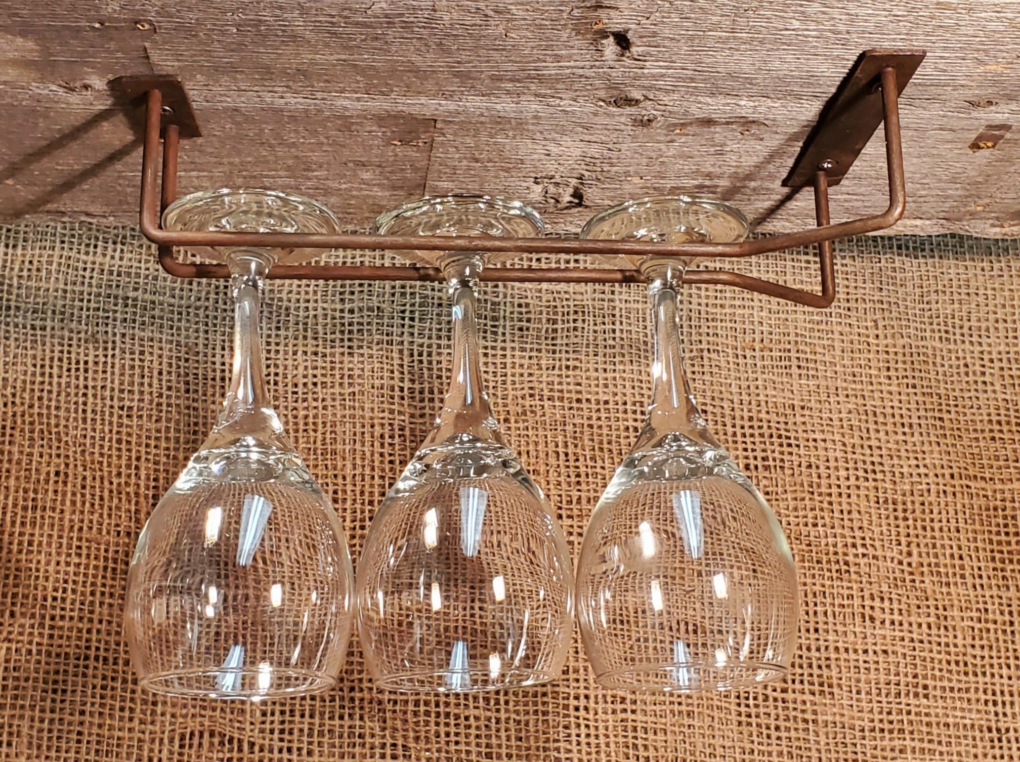 Stemware hanging online rack