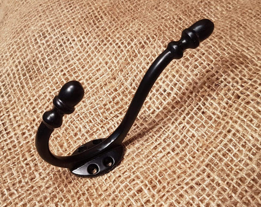 PACK OF 5 SCALBY Cast Iron Rustic Hat and Coat Hooks Vintage Retro  Victorian Old Antique Style Coat Hooks Hanging Hooks Pegs 