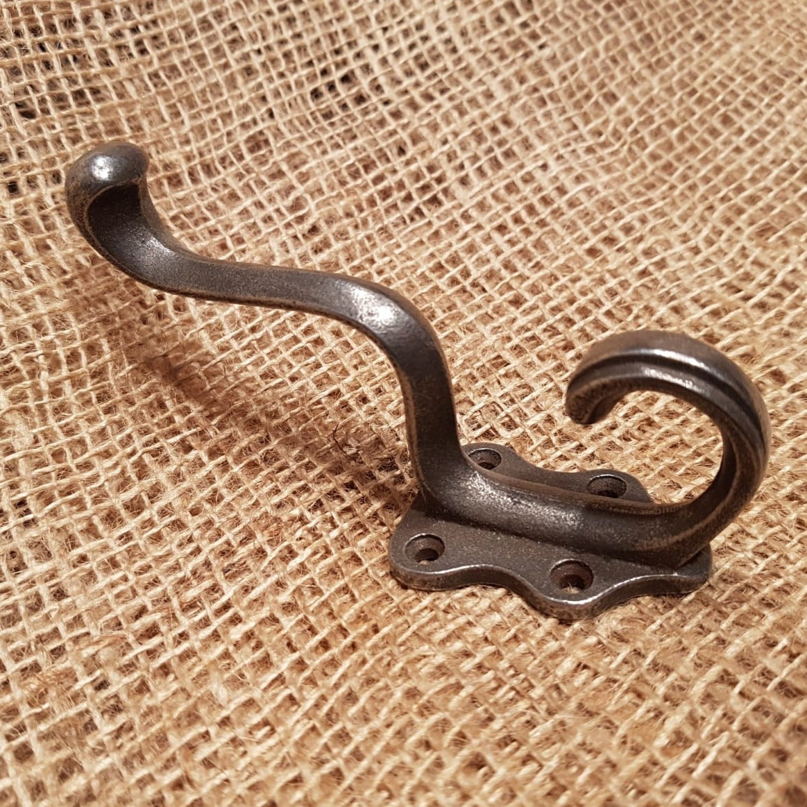 Cast Iron coat hook - VICTORIAN STYLE - Antique COPPER finish