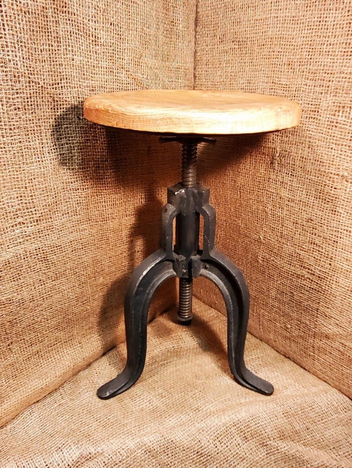 The Jameson Vintage Cast Iron Swivel Stool Spearhead Company